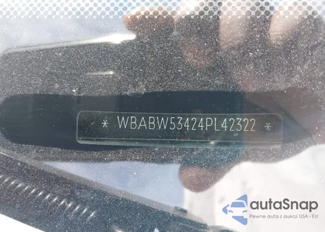 2004 BMW 330Ci z USA, uszkodzony, nr VIN WBABW53424PL42322